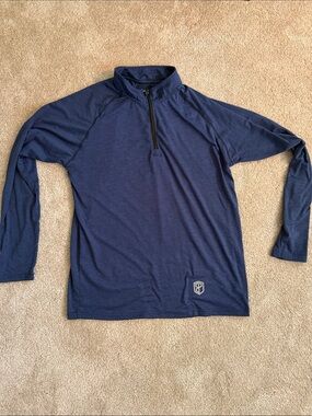 Born Primitive Navy Lightweight Quarter-Zip Performance Shirt Jacket